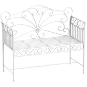 Homestar Vrtna klop 1135x50x96 cm bela kovina