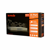 Tenda stikalo 100M 18-port 16x PoE 1xSFP 2xGiga WebSmart TEF1218P-16-250W-3.0V