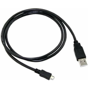 C-Tech USB 2.0 AM/Micro kabel, 1 m, črn