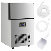 vidaXL Ledomat 420 W srebrn 45 kg/24 h