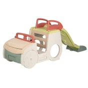Preliezačka Auto s pieskoviskom v kufri Adventure Car Life Smoby s klaksónom a 150 cm šmykľavka s vodnou hrou s UV filtrom od 18 mes - model 2025 SM840207