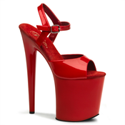 Pleaser Flamingo-809 Red Pat/Red 44
