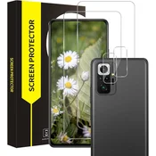 Kaljeno steklo za Redmi Note 10 Pro 6,67 in kamero, 2+2 kosa