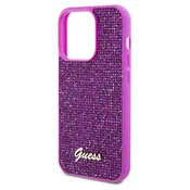Guess Ovitek Guess Disco Metal Script za iPhone 14 Pro - fuksija