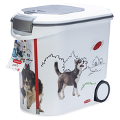 Curver posoda za suho pasjo hrano - Dizajn za agilnost: do 12 kg suhe hrane (35 litrov)