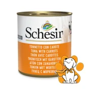 Schesir Dog Tuna With Carrots 285g, Vlažna Hrana Sa Tunom i Šargarepom