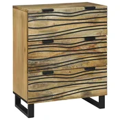Kreveta s ladicama Smeda 60 x 33.5 x 75 cm masivno drvo manga