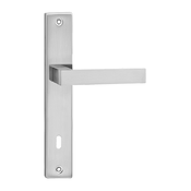 Qubik kljuka nikl brušeni. 90mm WC Saten
