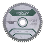 List za kružnu testeru univerzalni MultiCut 216mm 60z Precision cut METABO