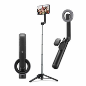 Raztegljiv MagFit selfie stick Spigen Wondersnap s trinožnim stojalom in daljinskim sprožilcem - črn