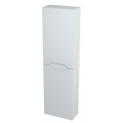 Visoka omarica WAVE, 40 x 140 x 20 cm, bela - Bela - 24 - 20.00 - MDF/laminat - Obešen na steno - Upočasnjevalni tečaji - Sapho - WAVE - 40.00 - Sodoben kvadraten - 40x140x20 cm - 140.00