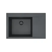 ALVEUS 1149305 - Kuhinjski pomivalnik PURE 79x51,5 cm graniten/črna