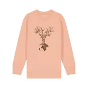 Life-Tree Majica Kids Unisex Weltenbaum breskev
