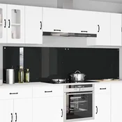vidaXL vidaXL Zaščita za kuhinjo 2 pcs Črna 120 x 60 cm kaljeno steklo, (5000070053)