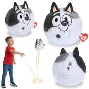 sarcia.eu TY Bluey Muffin Heeler Plišasta žogica, poskakujoča maskota, BEANIE BOUNCERS, igračka za spretnost za otroke 10 cm