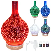 Northix Aroma difuzor vlažilec zraka 200 ml z RGB LED lučko, do 6 ur, 7 barv