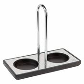 Peugeot 2-delni podstavek za mlinček 17x9cm/les, inox