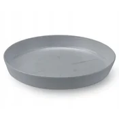 Lamela Siv cvetlični lonček v obliki krožnika 23,4 cm Plastika