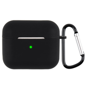 Silikonski zaščitni etui za Apple AirPods 3 slušalke - črn