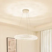 Lucande Smart LED viseča svetilka Tumata CCT daljinski upravljalnik Tuya - Dnevna soba/jedilnica - Sodobni - prozorno - Plastika