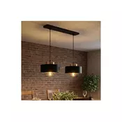Brilagi - Luster na sajli 2xE27/60W/230V crna/zlatna