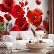 Foto tapeta - Poppies in the Moonlight 200x140