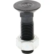 Plužni vijak z matico M16x2 dolžina 60 mm 10,9 DIN 608 glava O32 mm za plug 1660810