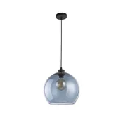 Lestenec na vrvici CUBUS 1xE27/60W/230V moder