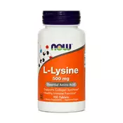 NOW L-Lizin, 500 mg, 100 tablet