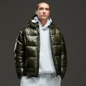 Cropp - Prošivena puffer jakna s kapuljacom - maslina