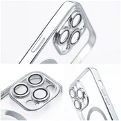 Ovitek za iPhone 17 Pro Max/18 Pro Max Electro Mag Cover združljiv z MagSafe, srebrn