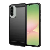 TPU gel ovitek Brushed Carbon za Samsung Galaxy A56 - črn