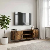 vidaXL TV omarica 133 x 33 x 50 cm Dimljen hrast Inženirski les