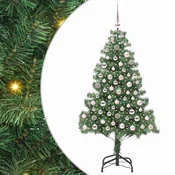 Vidaxl Božično drevo med 300 LED z stojalom Zelena 180 cm PVC
