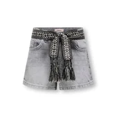 ONLY GIRLS Kavbojke KOGELLA siv denim/črna/bela