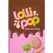 Bilježnica Black&White - Lolly Pop, ?4, 80 listova, široki redovi, asortiman