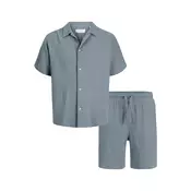 Jack & Jones Plus Obleka za doma JORNANTUCKET  golobje modra