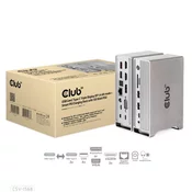 Club3D priključna stanica USB-C, trostruki zaslon DP Alt način Displaylink Dynamic PD priključna stanica za punjenje sa 120 W PS
