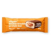Double Trouble Protein Bar –? dvoplastna ploščica, oblita s čokolado, 29% kakovostnih beljakovin, brez konzervansov in barvil
