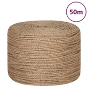 Vidaxl Vrv iz jute 50 m dolžina 4 mm debelina