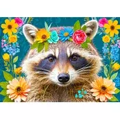 Enjoy - Puzzle Cvetlični Raccoon - 1 000 kosov