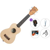 Kala KA-15-S-S-W/UBS-R Premium SET Natural Satin Soprano ukulele
