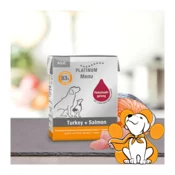Platinum Menu Turkey & Salmon 375g, Idealna Vlažna Hrana za Odrasle Pse