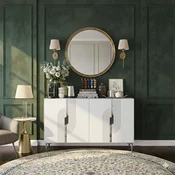 HANAH HOME Konzola Meyra 120 White Silver