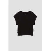 Marisse Womens T-Shirt L-Ts-4090 Black
