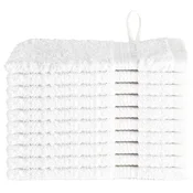Vidaxl Gostinska brisača SOLUND 10 szt. Bela 15 x 21 cm 550 gsm