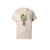 CONVERSE Majica GARDEN STEP ecru/rumena/zelena/bela