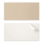 shumee Komplet PVC ploščic z dekorjem za kuhinjo ali kopalnico, bež barva, 10x40x20 cm
