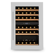 Klarstein Vinsider 35D, vgradni hladilnik za vino, 128 litrov, 41 steklenic vina, 2 coni (HEA3- Vinsider-35-d)