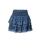 Superdry za ženske. W7210264A Vezano mini krilo z logotipom Vintage Logo blue (L), Modra, Priložnostno, Viskoza